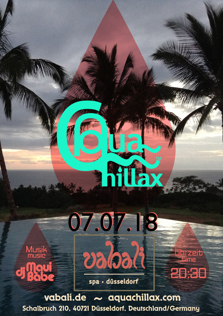 Aqua Chillax Event Flyer July